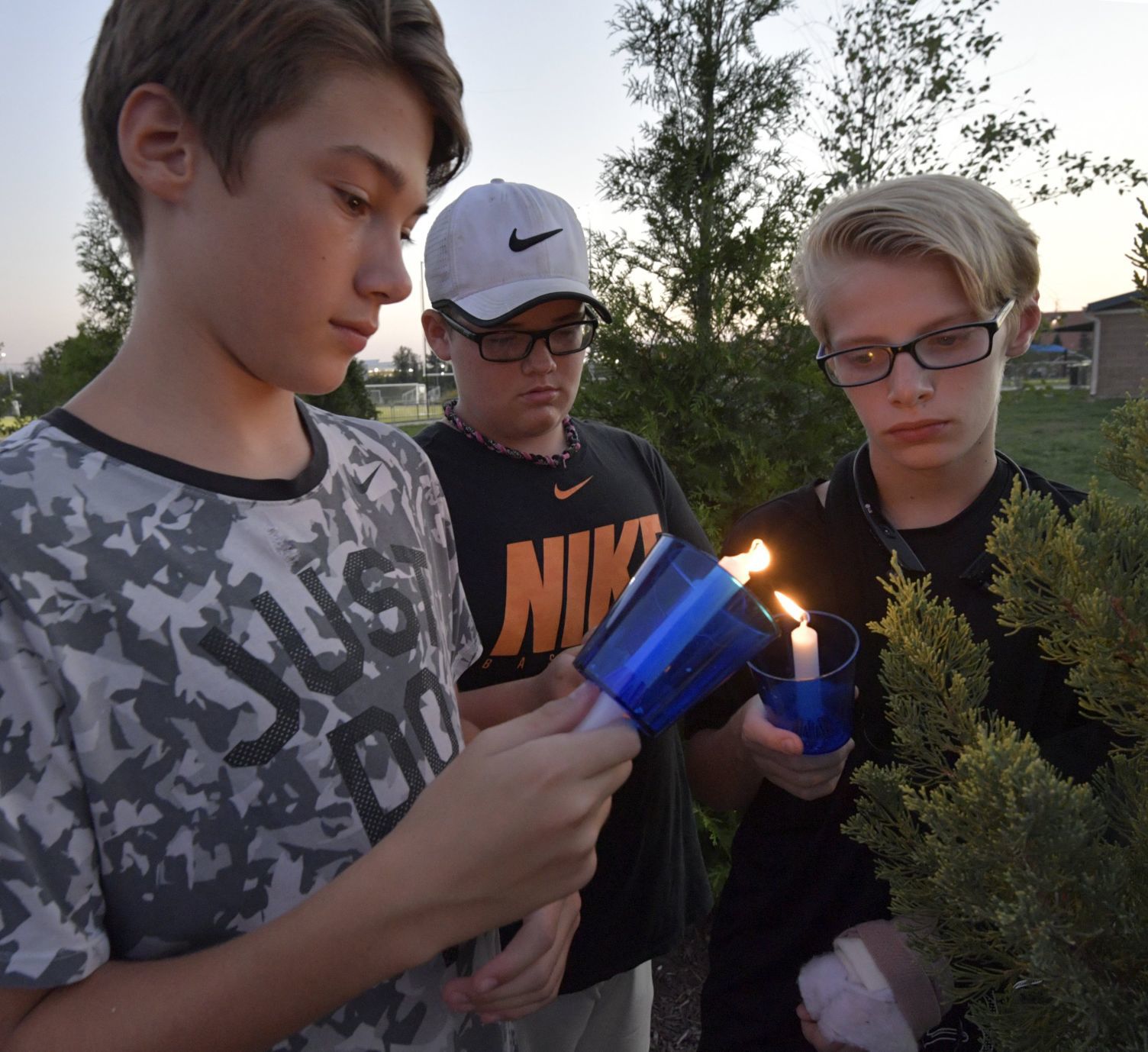 Balloon release and candlelight vigil